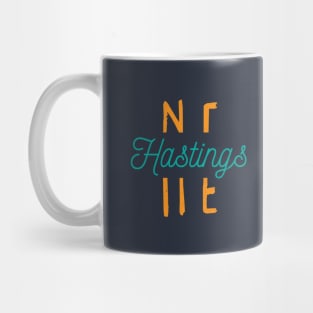 Hastings Nebraska City Typography Mug
